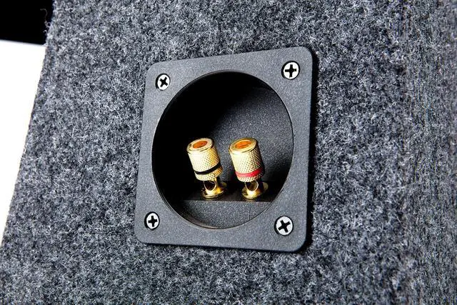 Alt view image 5 of 7 - 10" Inch Truck Sub Box Single Subwoofer Enclosure Regular Cab 5/8" MDF ASC | Wedge design fits behind standard pickup seats, punchy bass upgrade for factory audio, easy speaker wire hookup