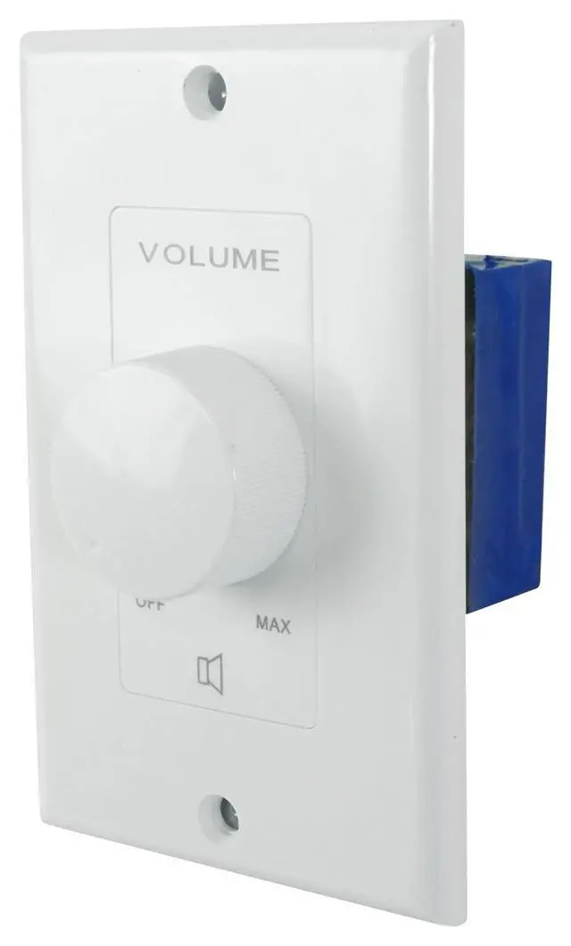 Alt view image 2 of 7 - VOL70200 70V/100V Wall Zone Volume Controller, 1-Gang, 4-Pack | 12-Step Attenuation, Detachable Euro-Block Terminal, Multi-Zone, Dust Protected, Bakelite Knob, 200W, White