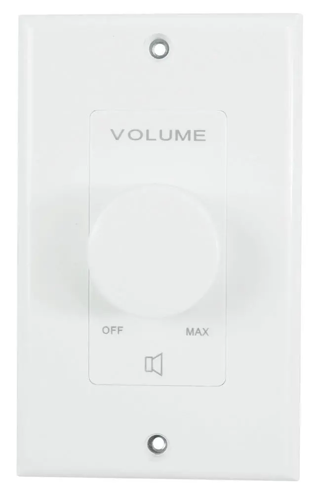 Alt view image 3 of 7 - VOL70200 70V/100V Wall Zone Volume Controller, 1-Gang, 4-Pack | 12-Step Attenuation, Detachable Euro-Block Terminal, Multi-Zone, Dust Protected, Bakelite Knob, 200W, White