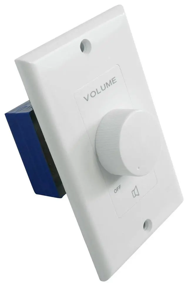 Alt view image 4 of 7 - VOL70200 70V/100V Wall Zone Volume Controller, 1-Gang, 4-Pack | 12-Step Attenuation, Detachable Euro-Block Terminal, Multi-Zone, Dust Protected, Bakelite Knob, 200W, White