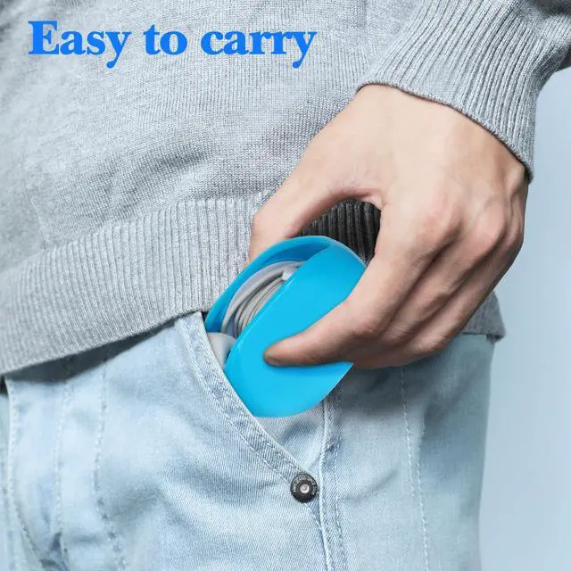 Alt view image 6 of 7 - 4pcs Automatic Cord Reel, Automatic Roll Earphone Cable Organizer Cord Winder Retractable Data Cable Storage for Headphones Home Office Use