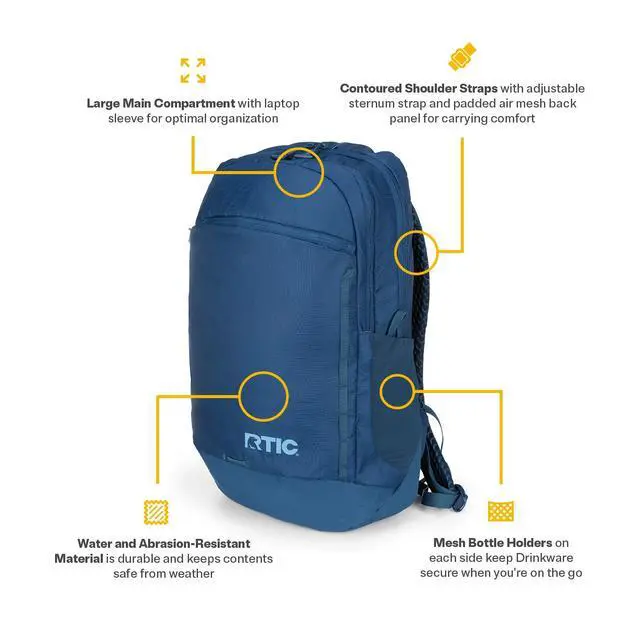 Alt view image 3 of 7 - Road Trip Backpack Bag with Laptop Sleeve, Trailblazer | For Hiking, Travel, Work, Commuting and Business, Men and Women