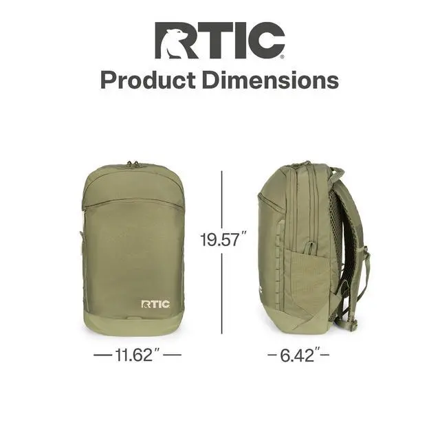 Alt view image 6 of 7 - Road Trip Backpack Bag for Hiking, Travel, Computer, Business, Work, Commuting, Men, Women, Adults, Large, with Laptop Sleeve, Olive & Beach