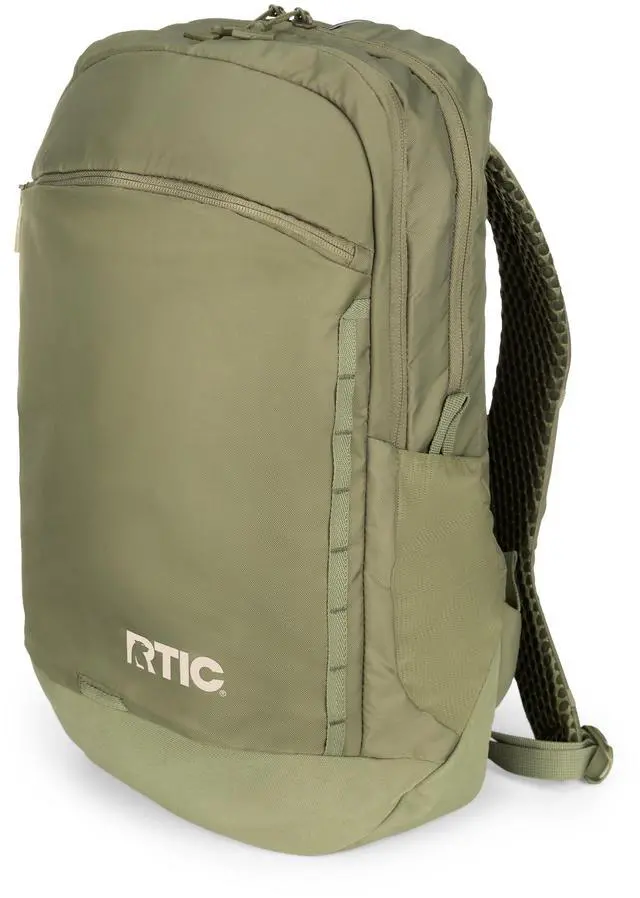Main image of Road Trip Backpack Bag for Hiking, Travel, Computer, Business, Work, Commuting, Men, Women, Adults, Large, with Laptop Sleeve, Olive & Beach