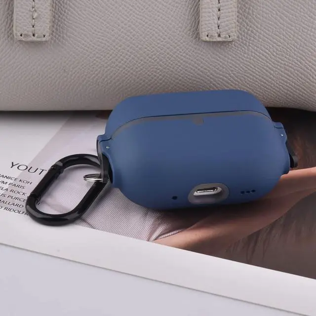 Alt view image 3 of 6 - Case Compatible with AirPod Pro 2 Protective Cover with Keychain (503-Blue)