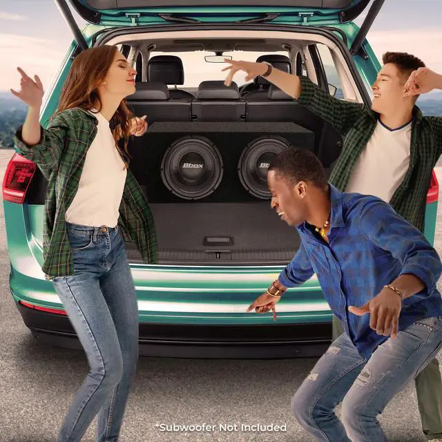 Alt view image 2 of 6 - Bbox Dual Sealed 12 Inch Subwoofer Enclosure - Pro Audio Tuned Dual Sealed Car Subwoofer Boxes & Enclosures - Premium Subwoofer Box Improves Audio Quality, Sound & Bass - Spring Terminals