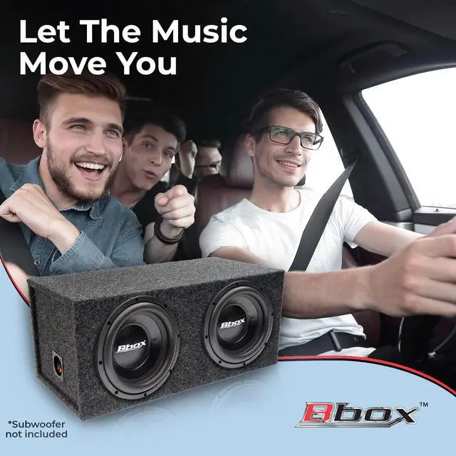 Alt view image 3 of 6 - Bbox Dual Sealed 12 Inch Subwoofer Enclosure - Pro Audio Tuned Dual Sealed Car Subwoofer Boxes & Enclosures - Premium Subwoofer Box Improves Audio Quality, Sound & Bass - Spring Terminals