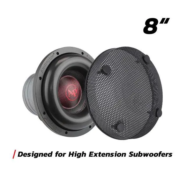 Alt view image 2 of 7 - 8 Subwoofer Mesh Grill (TXX-GR8HX), Specifically Designed for High Excursion Subwoofers, Subwoofer Cone and Dust Cap Metal Grill Protector Black (Sold Separately)