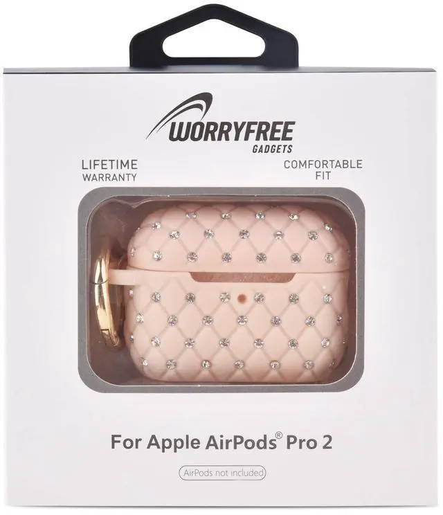 Alt view image 3 of 3 - Case Compatible with AirPod Pro 2 Protective Cover with Keychain (516-Pink)