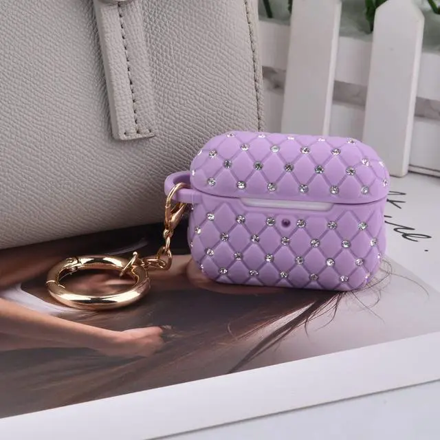 Alt view image 4 of 6 - Case Compatible with AirPod Pro 2 Protective Cover with Keychain (516-Lavender)