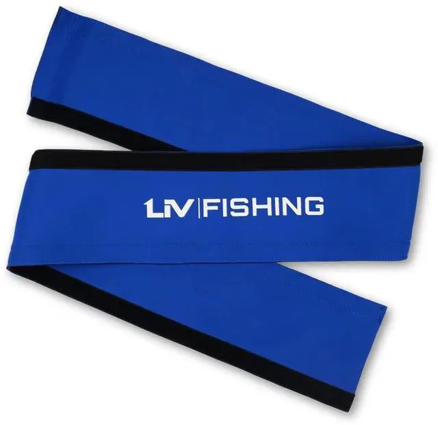Main image of LIV Fishing Neoprene Outboard Motor Cable Sleeve, Blue, 10in x 38in | Engine Hose Cover. Available in Blue, Red, Black and Grey