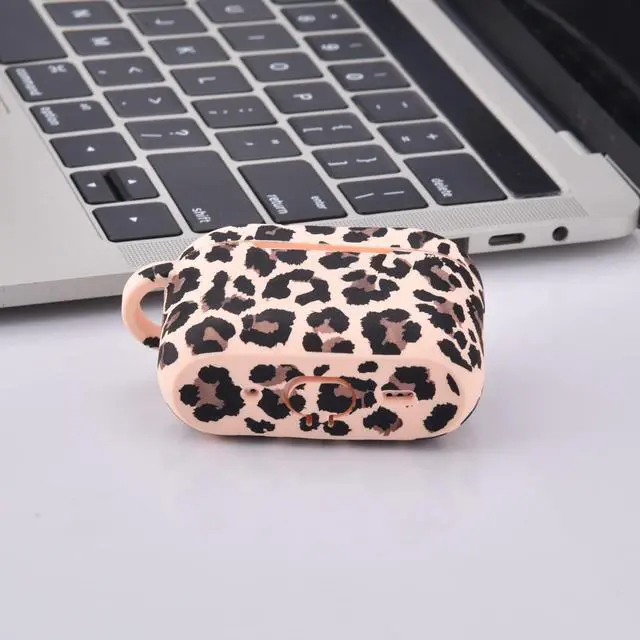 Alt view image 5 of 6 - Case Compatible with AirPod Pro 2 Protective Cover with Keychain (521-Leopard Pink)