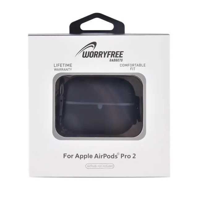 Alt view image 3 of 6 - Case Compatible with AirPod Pro 2 Protective Cover with Keychain (503-Black)