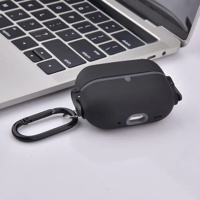 Alt view image 4 of 6 - Case Compatible with AirPod Pro 2 Protective Cover with Keychain (503-Black)