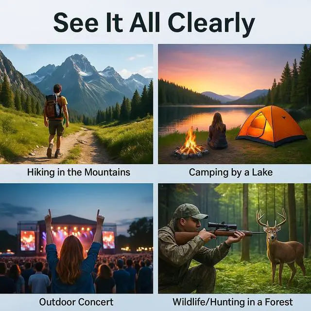 Alt view image 4 of 7 - Blackhawk 42mm Binoculars Waterproof Fogproof, BAK-4 Prism, Multi-Coated Optics, Rugged Rubber Armor, for Hunting, Bird Watching & Outdoor Use