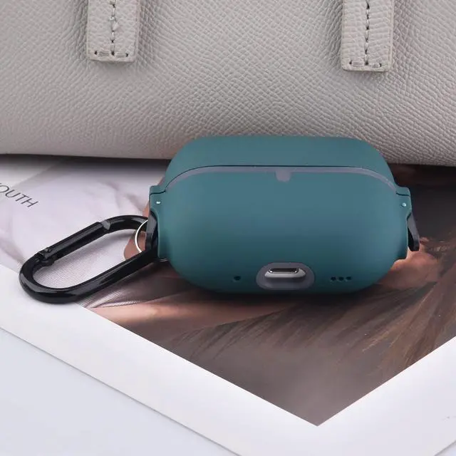Alt view image 3 of 6 - Case Compatible with AirPod Pro 2 Protective Cover with Keychain (503-Green)
