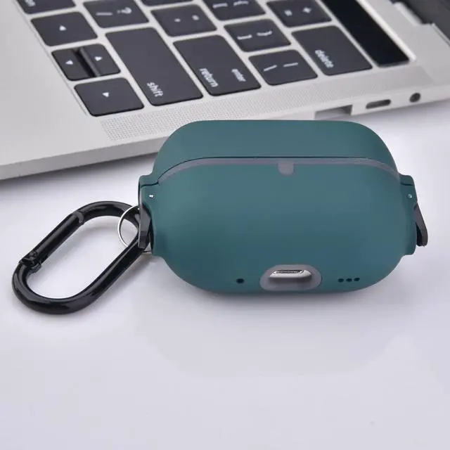Alt view image 4 of 6 - Case Compatible with AirPod Pro 2 Protective Cover with Keychain (503-Green)