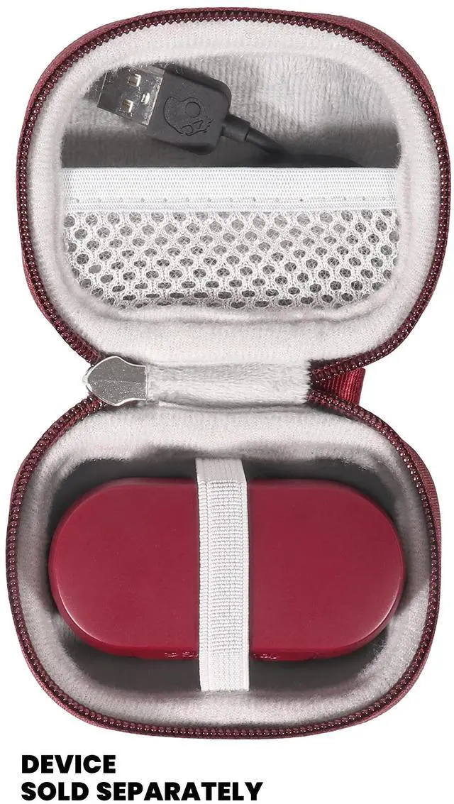 Alt view image 3 of 5 - Earbuds Case for Skullcandy Sesh, Sesh ANC, Sesh Evo True Wireless in-Ear Earbuds (Red)