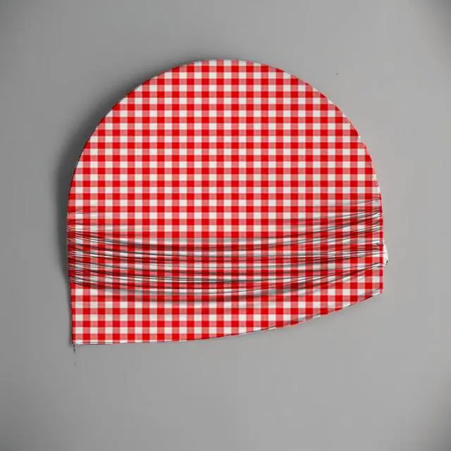 Alt view image 4 of 6 - Red-and-White-Checkered Arch Backdrop Cover Kids Red Farm Parties Chiara Backdrops Decorations Arched Wall Covers Stands Display Props Farm Banner GX233 2.5ft * 6ft