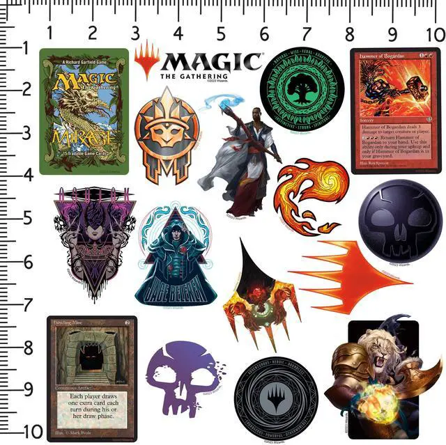 Alt view image 2 of 6 - Magic: The Gathering 200 Vinyl Stickers Waterproof Die-Cut Decals Laptop
