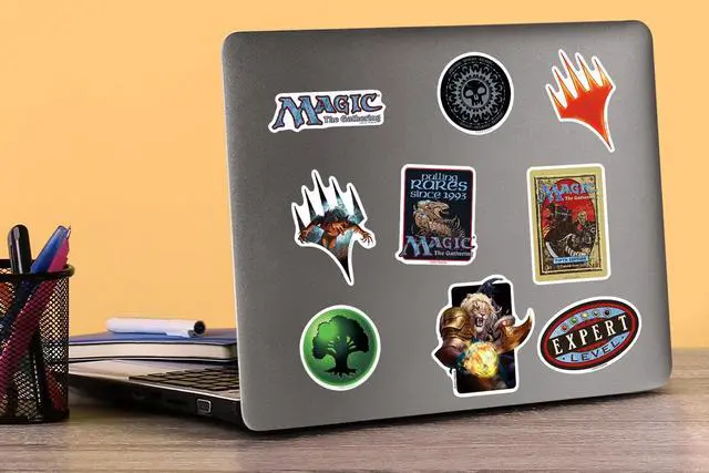 Alt view image 5 of 6 - Magic: The Gathering 200 Vinyl Stickers Waterproof Die-Cut Decals Laptop