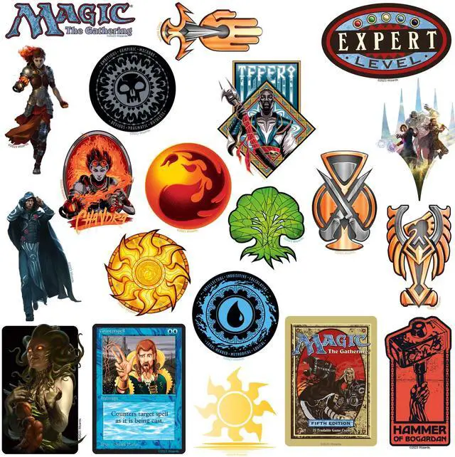 Alt view image 3 of 6 - Magic: The Gathering 200 Vinyl Stickers Waterproof Die-Cut Decals Laptop