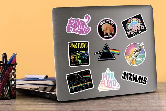 Alt view image 4 of 6 - Pink Floyd Album Art 200 Vinyl Stickers Waterproof Die-Cut Decals Laptop