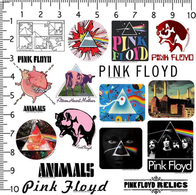 Alt view image 2 of 6 - Pink Floyd Album Art 200 Vinyl Stickers Waterproof Die-Cut Decals Laptop