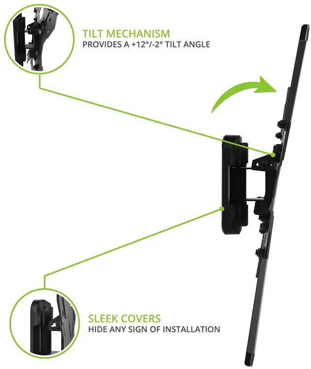 Alt view image 3 of 7 - PS100 Tilting Mount for 26-inch to 60-inch TVs