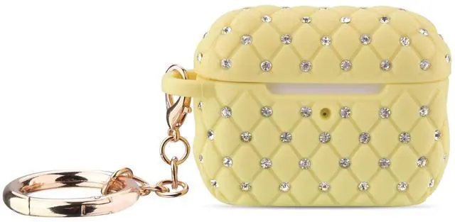 Main image of Case Compatible with AirPod Pro 2 Protective Cover with Keychain (516-Lemon Yellow)