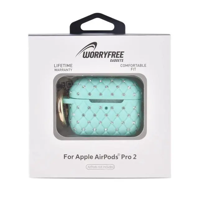 Alt view image 4 of 6 - Case Compatible with AirPod Pro 2 Protective Cover with Keychain (516-Mint Green)