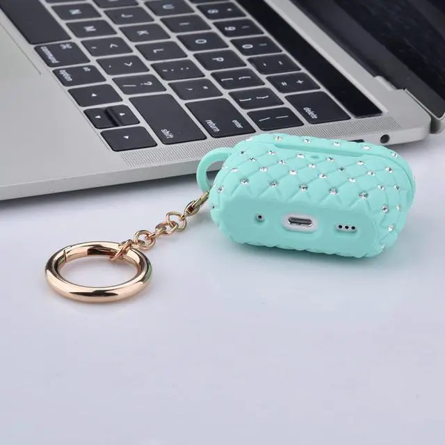 Alt view image 6 of 6 - Case Compatible with AirPod Pro 2 Protective Cover with Keychain (516-Mint Green)