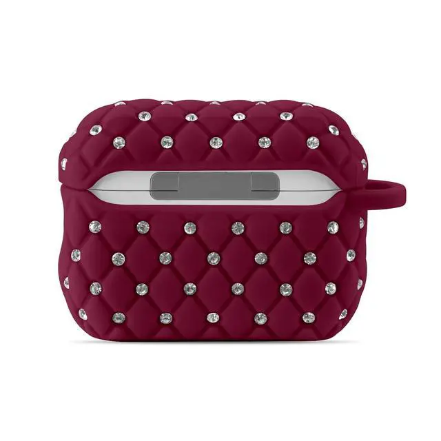 Alt view image 2 of 5 - Case Compatible with AirPod Pro 2 Protective Cover with Keychain (516-Burgundy)