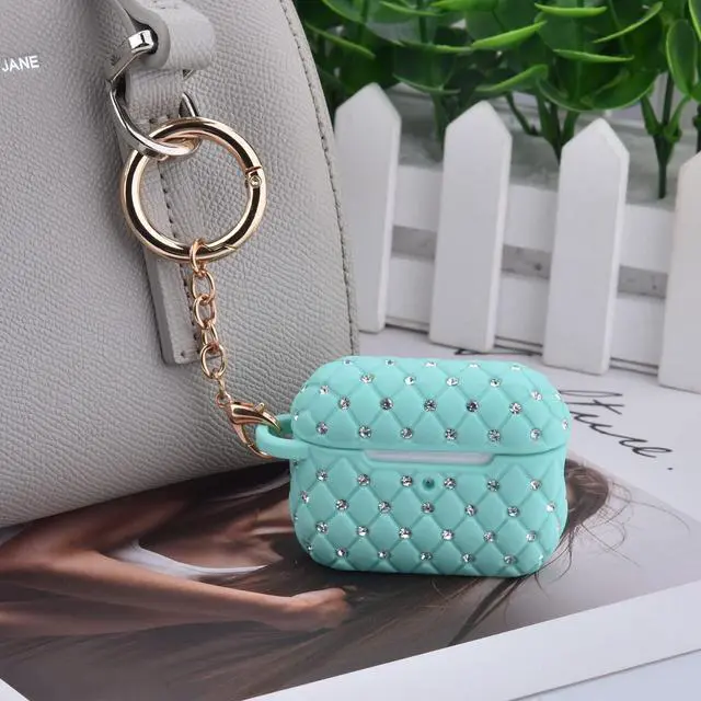Alt view image 5 of 6 - Case Compatible with AirPod Pro 2 Protective Cover with Keychain (516-Mint Green)