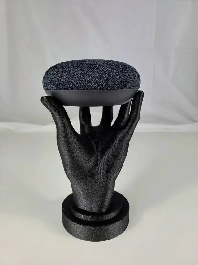 Alt view image 4 of 7 - Living Hand Stand for Google Home Mini & Google Nest Mini, Echo Dot 3rd Generation Smart Home Audio Speakers, Sparkle Black, One Size