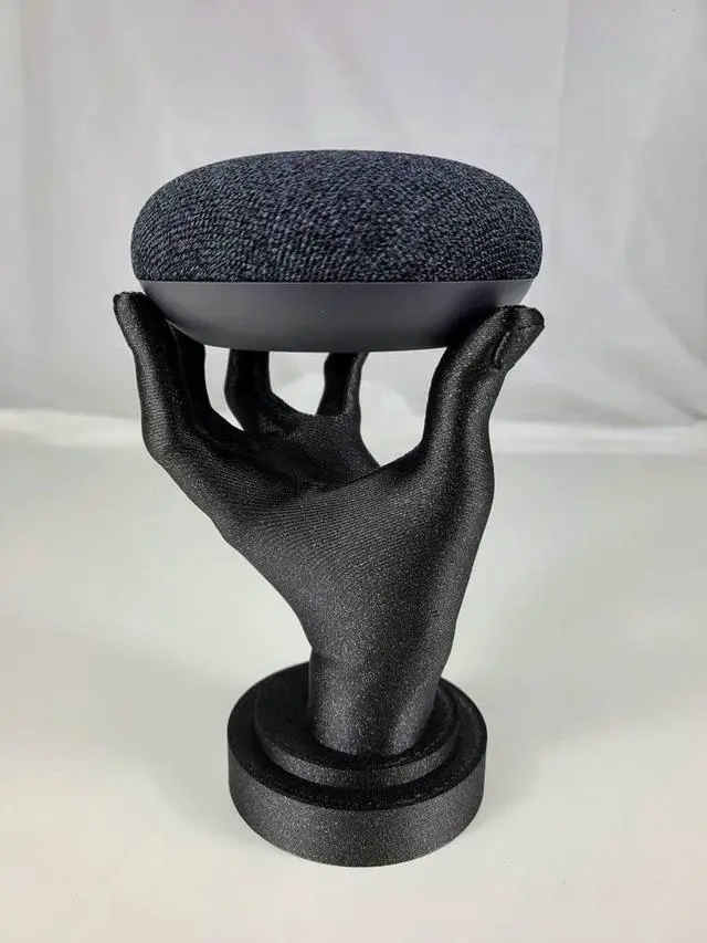 Alt view image 5 of 7 - Living Hand Stand for Google Home Mini & Google Nest Mini, Echo Dot 3rd Generation Smart Home Audio Speakers, Sparkle Black, One Size