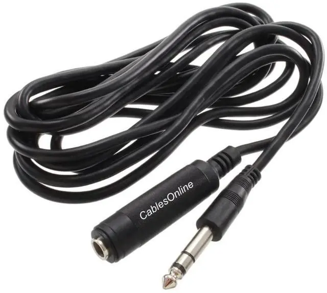 Main image of CablesOnline Stereo 1/4" TRS Female to 1/4" TRS Male Headphone Extension Cable (10ft.)