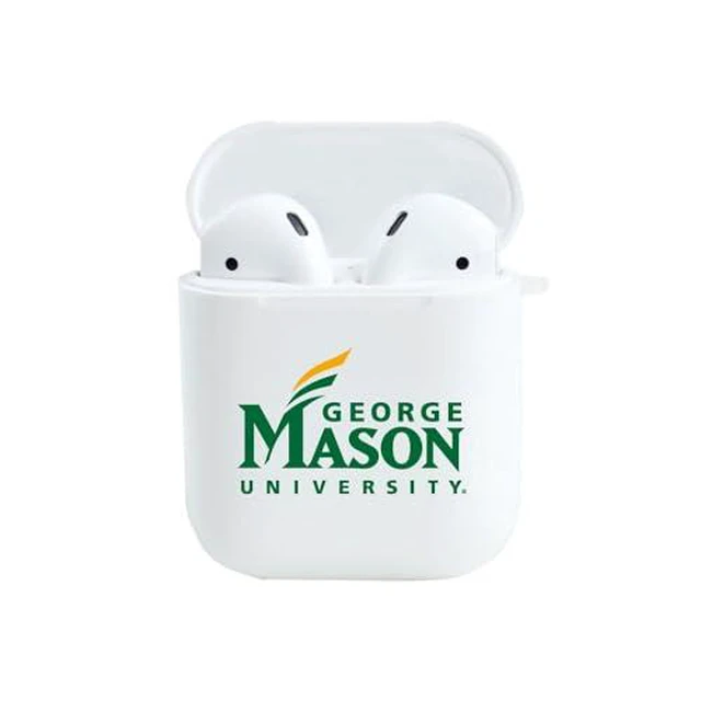Alt view image 5 of 5 - AirPods Case, George Mason University AirPods/White (TPU)
