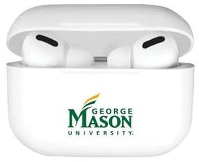 Alt view image 5 of 5 - AirPods Case, George Mason University AirPods Pro (Gen 1 & 2) / White (TPU)