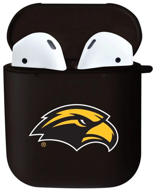 Alt view image 3 of 7 - AirPods Case, University of Southern Mississippi AirPods (3rd Gen) / White (TPU)