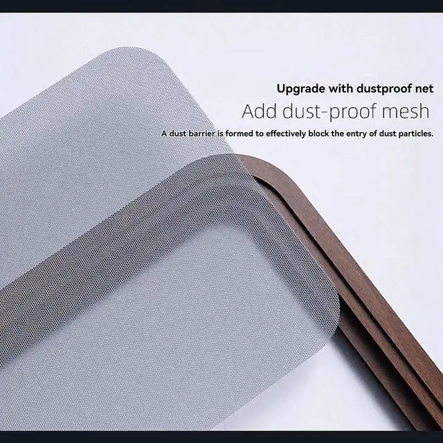 Alt view image 3 of 7 - Walnut Stand for Mac Studio M2 / M2 Max / M2 Ultra, Desktop Cooling Bracket with Dust Filter, Heat Dissipation Riser Compatible with Mac Studio Laptop