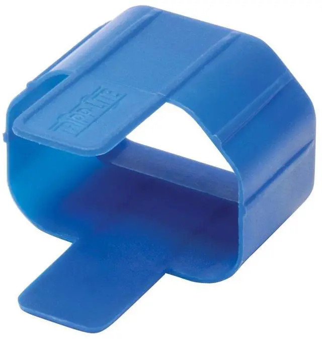 Main image of PLC13BL PDU Plug Lock Connector C14 Power Cord to C13 Outlet, Blue - 100 Pack