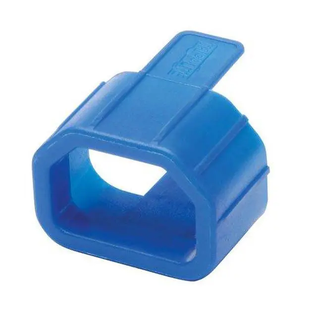 Alt view image 2 of 3 - PLC13BL PDU Plug Lock Connector C14 Power Cord to C13 Outlet, Blue - 100 Pack