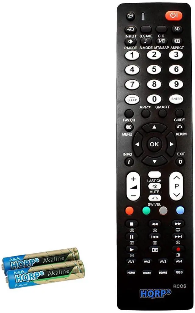 Main image of Remote Control Compatible with Hitachi CLE-960 HL02121 CLU-49121S 44HDF52 50HDA39 50V710 50V715 50V720 50VF820 LCD LED HD TV Smart 1080p 3D Ultra 4K Plasma