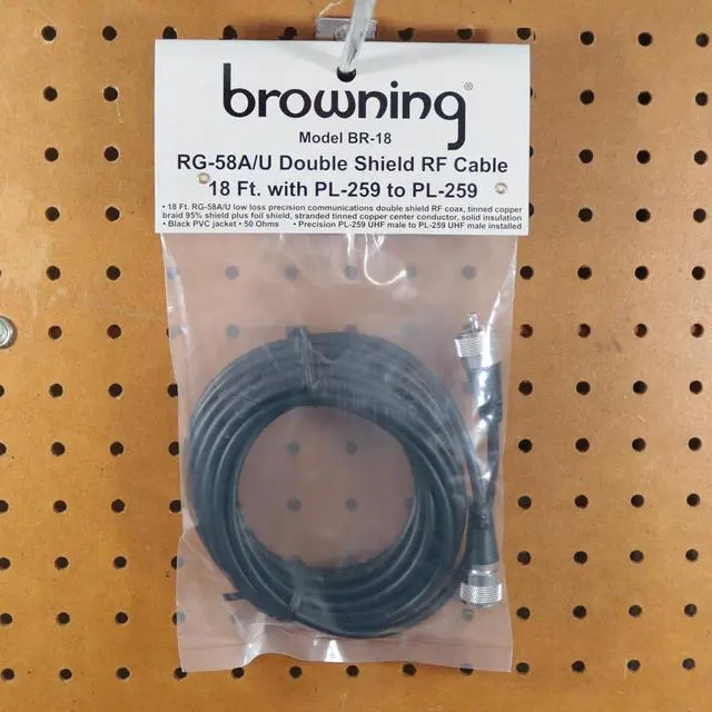 Alt view image 2 of 4 - ® CB Antenna Coaxial Cable Assembly with Preinstalled UHF PL-259, 18 Ft