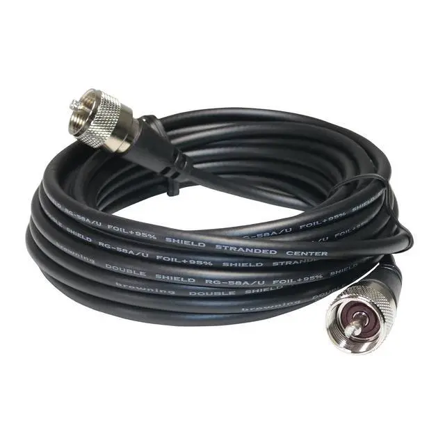 Alt view image 3 of 4 - ® CB Antenna Coaxial Cable Assembly with Preinstalled UHF PL-259, 18 Ft