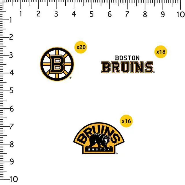 Alt view image 2 of 6 - NHL Boston Bruins Logo Team Logos 100 Vinyl Stickers Waterproof Die-Cut Car