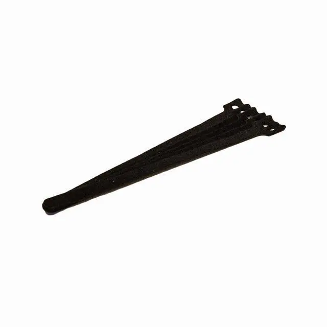 Alt view image 2 of 5 - 10 Inch Hook and Loop Reusable Strap Cable Cord Wire Ties 100 Pack Black
