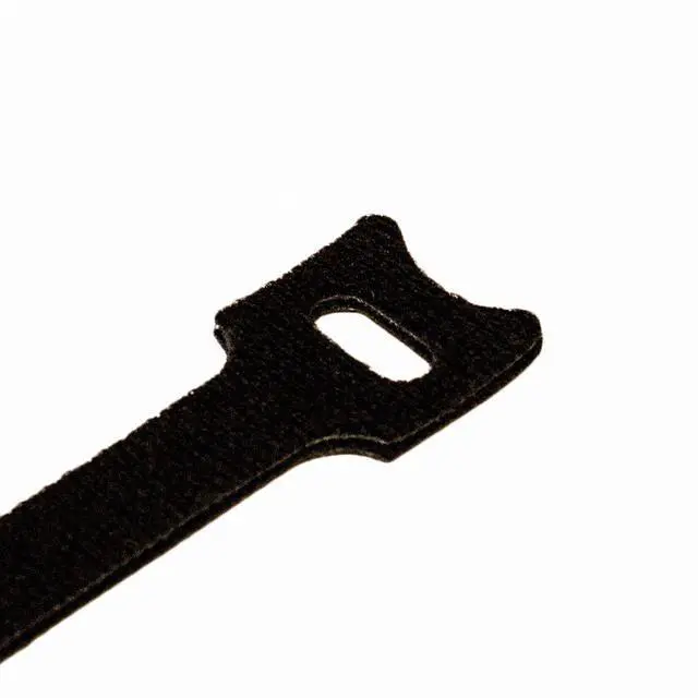 Alt view image 4 of 5 - 10 Inch Hook and Loop Reusable Strap Cable Cord Wire Ties 100 Pack Black