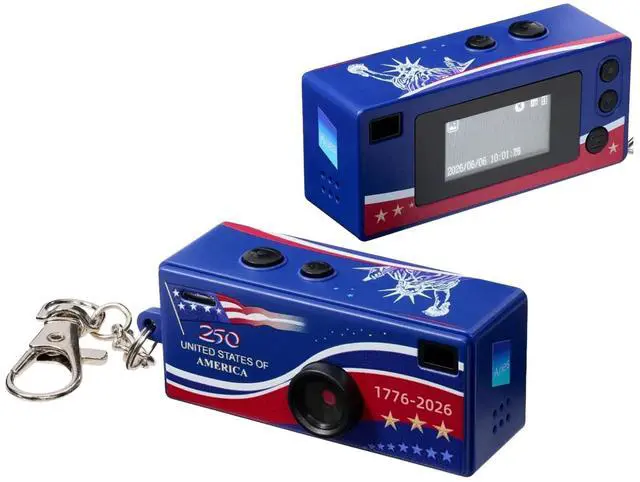 Main image of CharmSnap Mini Keychain Digital Camera 2MP 1080P Full HD, Portable Pocket Point & Shoot Camera (America 250)